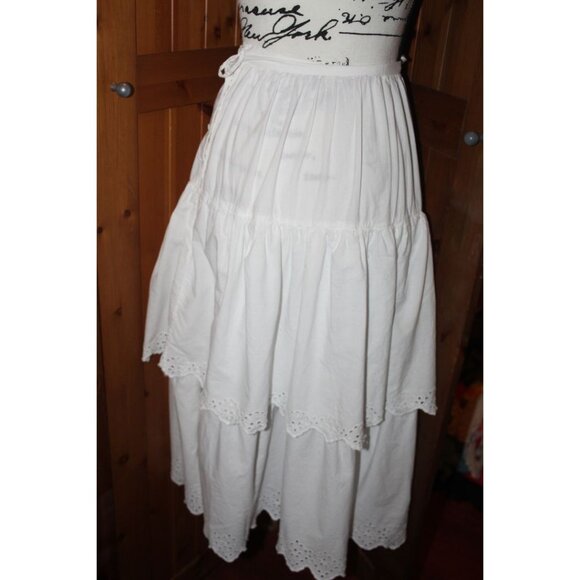 Putumayo 3 Tiered Cotton Petticoat Size S Renfaire Cosplay - Picture 3 of 9